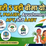 рд╕рд░рдХрд╛рд░реА 5 рдмрдбрд╝реА рдмреАрдорд╛ рдпреЛрдЬрдирд╛рдПрдВ PMSBY, PMJJBY, Ayushman Bharat, APY, рдФрд░ AABY